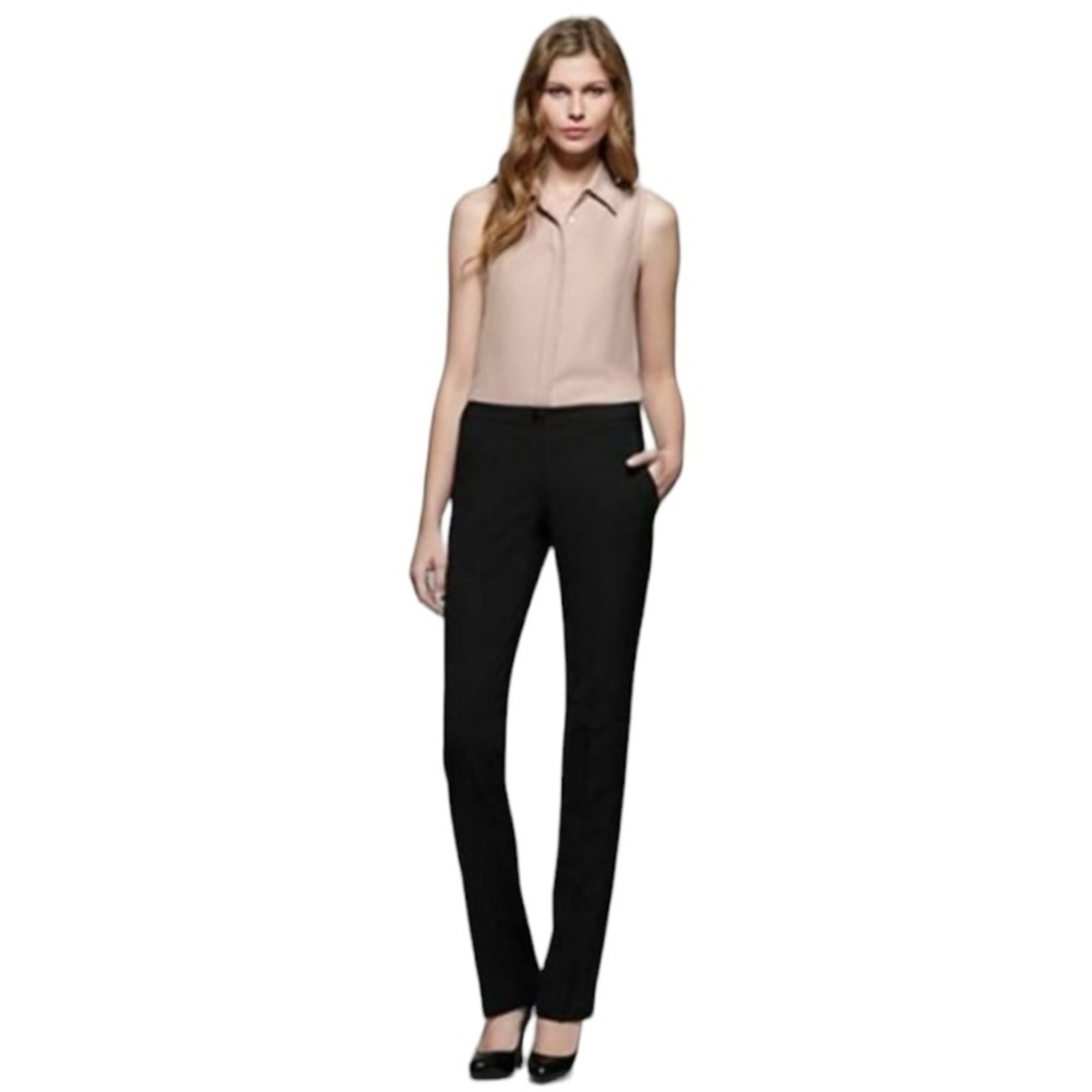 THEORY Rosel S Wool Tailored Black Pants Size 4